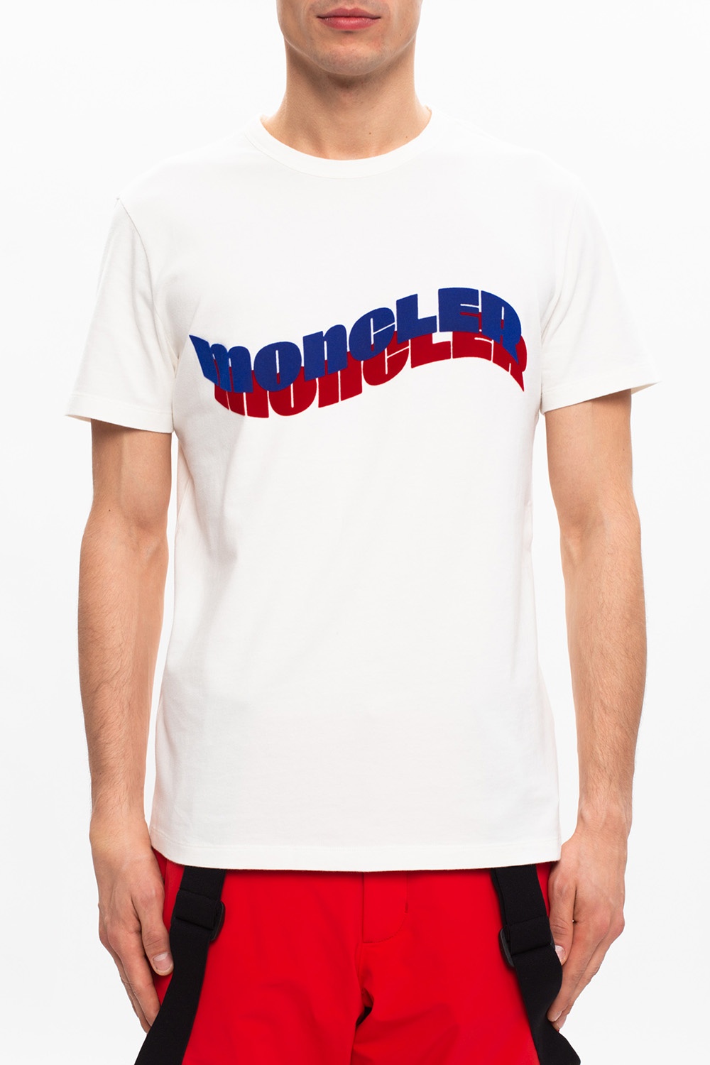 Moncler T-shirt with velvet logo | Men's Clothing | Vitkac